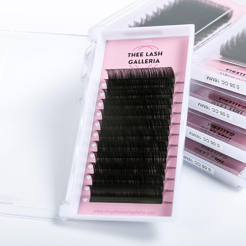 C Curl Single Length Lash Trays